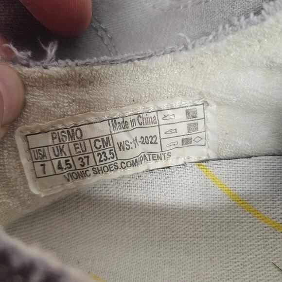 NWT Vionic Beach Collection Pismo Lace-Up Sneaker Light Gray - Picture 6 of 8